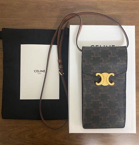 celine vertical phone pouch|Celine bag pouches.